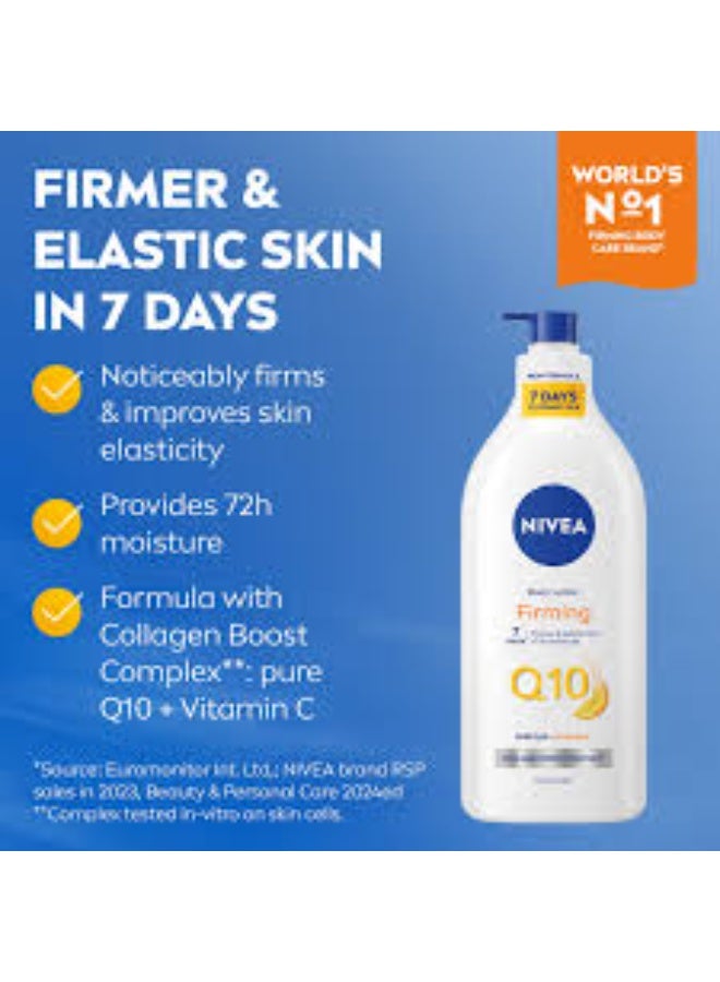 Nivea Q10 Firming Body Lotion Vitamin C 625ml - Image 2