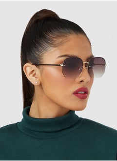 Blackout BlackOut by eyewa NINA II Unisex Sunglasses, Gold/Brown  - Image 5