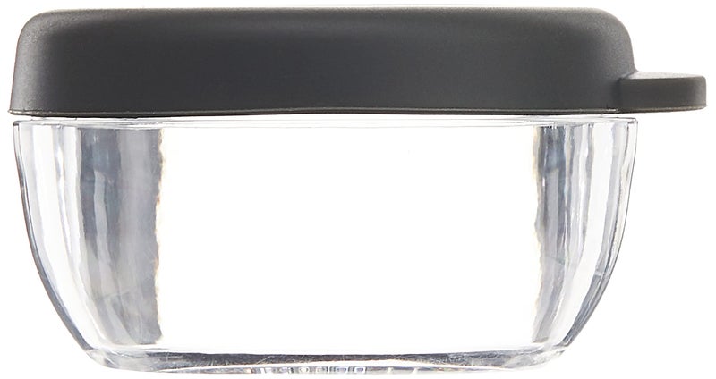 دبليو بي W & P Porter Smart Container w/ lid | الفحم 1.5 أوقية (حزمة 2) | تسرب سلطة سلطة سلطة صلصة الملح الإضافات الغذائية تخزين الأطعمة الجوية الميكروويف وغسالة الصحون خالية من BPA (WP-PDR-CH) - Image 2