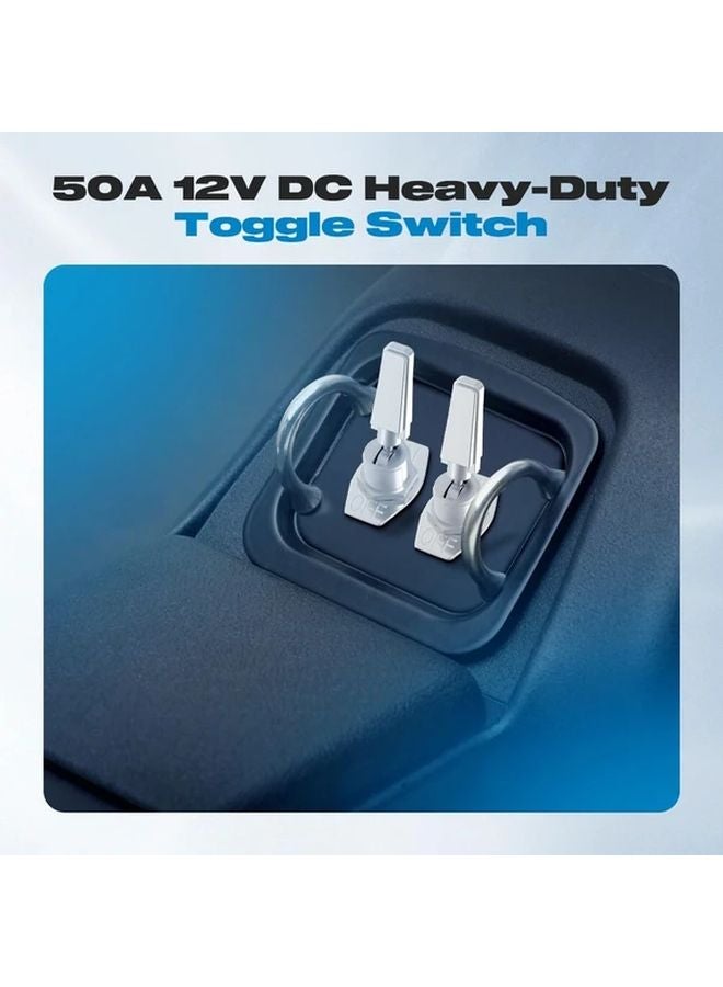 Heavy Duty 50A SPST Toggle Switch Metal Knob ON OFF for Car Boat Marine - Image 5