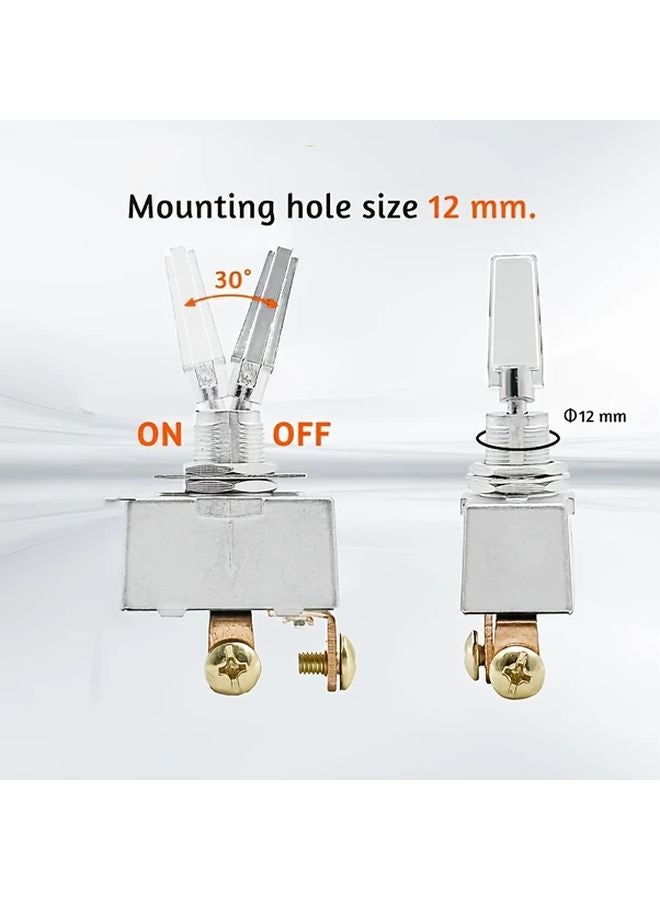 Heavy Duty 50A SPST Toggle Switch Metal Knob ON OFF for Car Boat Marine - Image 1