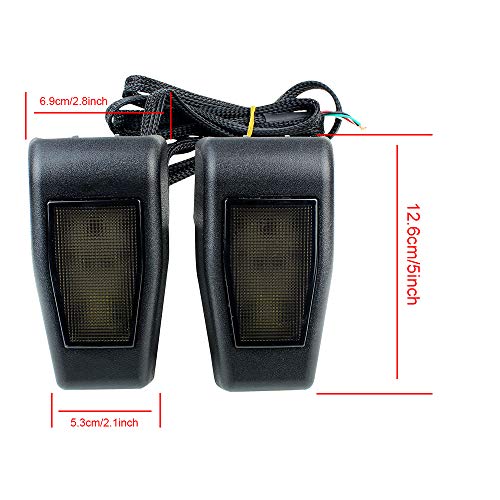 Atubeix LED 3rd Brake Lights Tailgate Rear Lamp for Jeep Wrangler JK JKU 07-17 2 pcs (Red) - Image 5