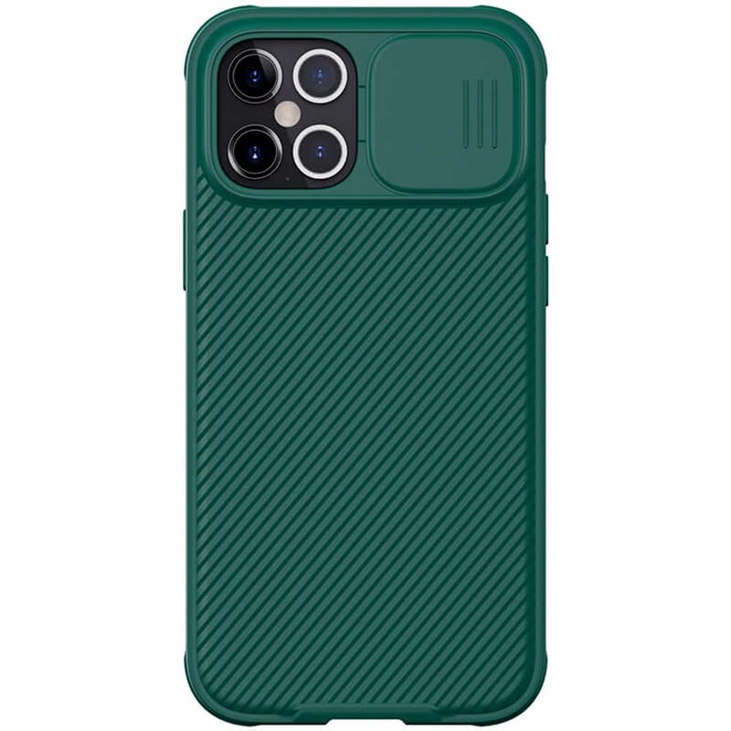 Nillkin Case Compatible with Apple iPhone 12 Pro Max Cover Hard CamShield Camera Slide Drop Protection Cover Builtin Lens Protector Designed for   Green