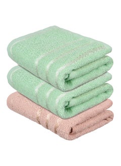 Kuber Industries Face Towel | Cotton Towels For Facewash | Towels For Daily Use | Workout Hand Towel | Lining Design | 14X21 Inch | Pack Of 3 | Multi  - Image 1