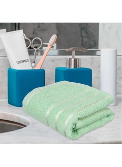 Kuber Industries Face Towel | Cotton Towels For Facewash | Towels For Daily Use | Workout Hand Towel | Lining Design | 14X21 Inch | Pack Of 3 | Multi  - Image 2