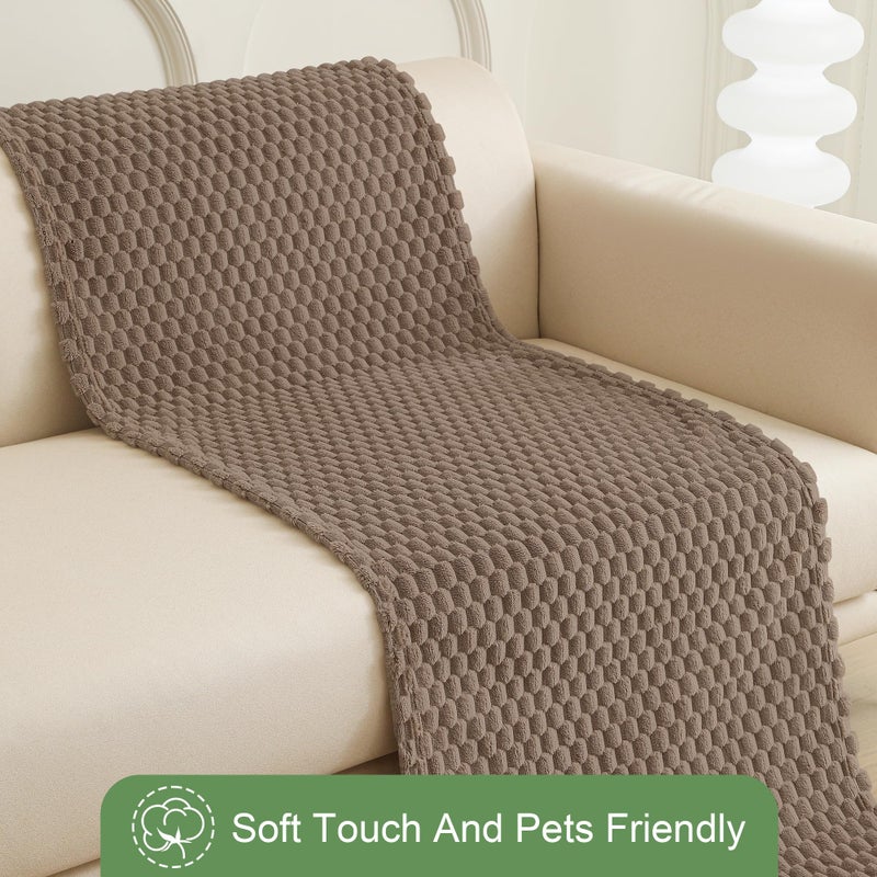 Foxdecor Dog Couch Cover Protector, Sofa Covers for Pets Washable, Non Slip Pet Couch Cover, Furniture Covers for Pets, Dog Cover for Couch. (Chocolate, 28"x53") - Image 2