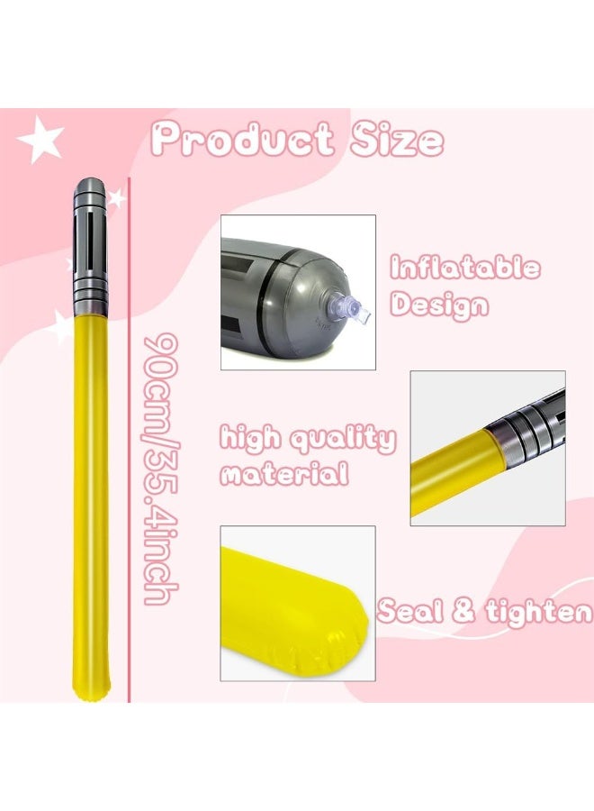 fantasize 12pcs Inflatable Light Saber Sword Toys Set for Star Wars Themed Party, Cosplay Favors - Image 3