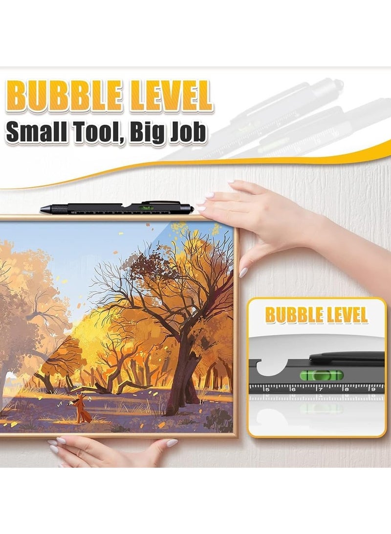 general 9 in 1 Multi-tool pen, pocket multi-tool with light, stylus, ruler, screwdriver bubble leveller, - Image 5