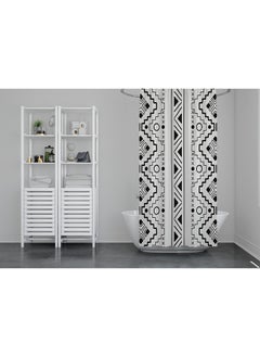 Home Print Waterproof Bathroom Curtain 