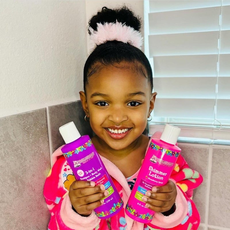 Piggy Paint Bundle Shimmer Lotion and 3in1 Shampoo Body Wash Bubble Bath - Image 4