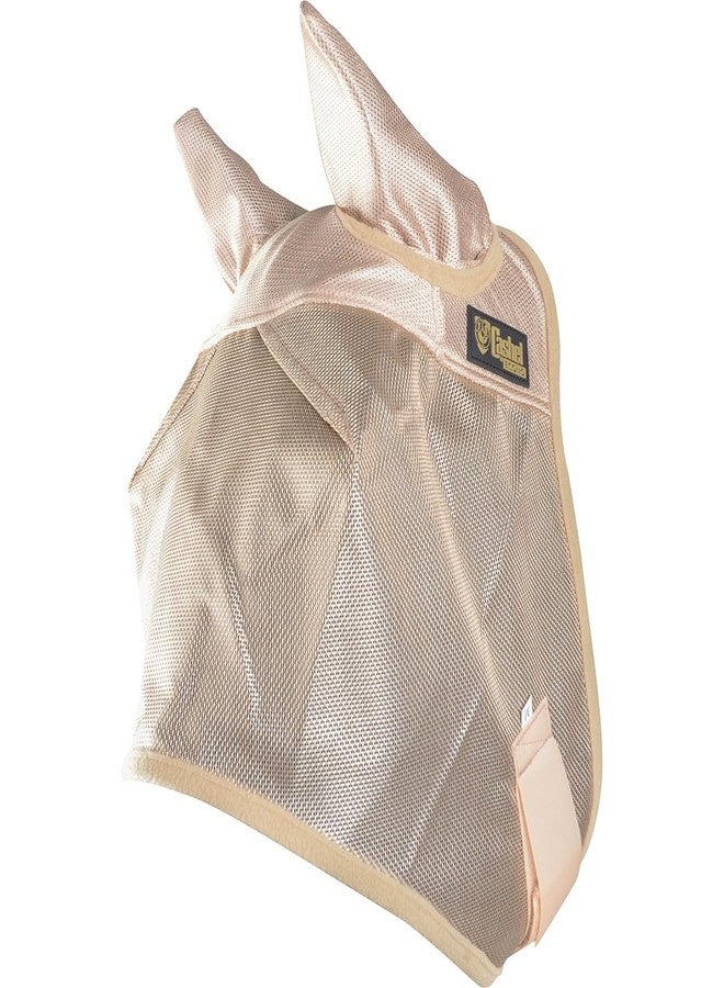 Cashel Economy Horse Fly Mask with Ears, Gold, Horse - Image 1