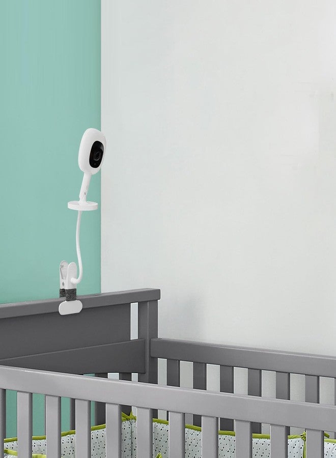 iTODOS Baby Monitor Mount Compatible with Nanit Pro Smart Baby Monitor & Flex Stand Baby Monitor, 8inches Flexible Arm Monitor Mount,Attach Your Baby Cam Wherever You Like-2Pack - Image 4