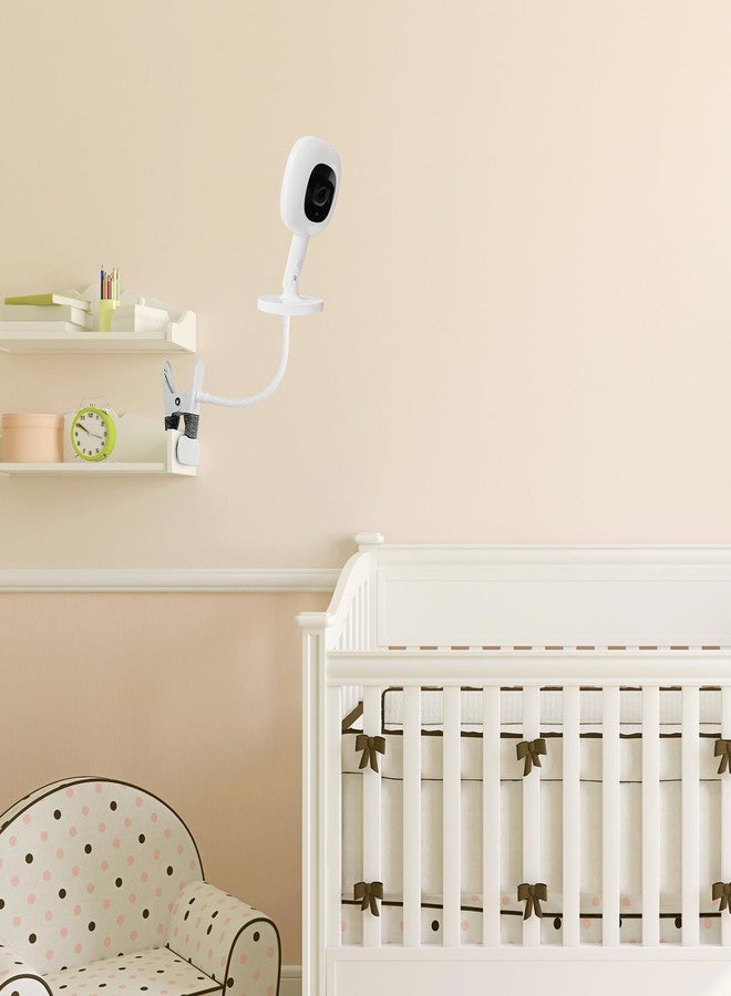 iTODOS Baby Monitor Mount Compatible with Nanit Pro Smart Baby Monitor & Flex Stand Baby Monitor, 8inches Flexible Arm Monitor Mount,Attach Your Baby Cam Wherever You Like-2Pack - Image 2