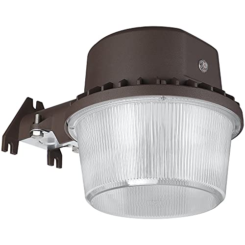 TORCHSTAR LED Barn Light, Dusk to Dawn Area Lights with Photocell, Outdoor Security Flood Lighting, ETL & FCC Listed, IP65 Waterproof, Aluminum Housing, 110-277V, Garage, Yard, 5000K Daylight, Bronze - Image 1