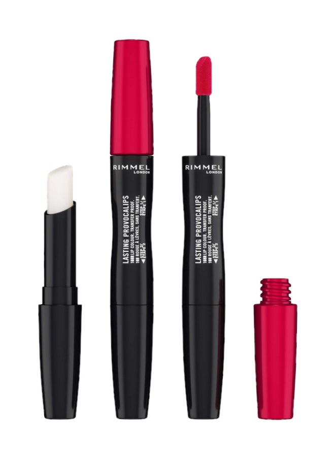 RIMMEL LONDON Lasting Provocalips Liquid Lipstick 500 Ki** The Town Red  - Image 1