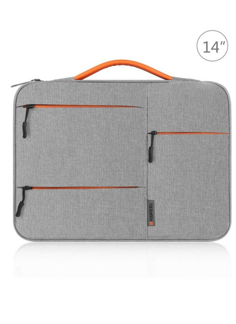 HAWEEL 14-Inch Sleeve Case Zipper Laptop Handbag(Grey)  - Image 1