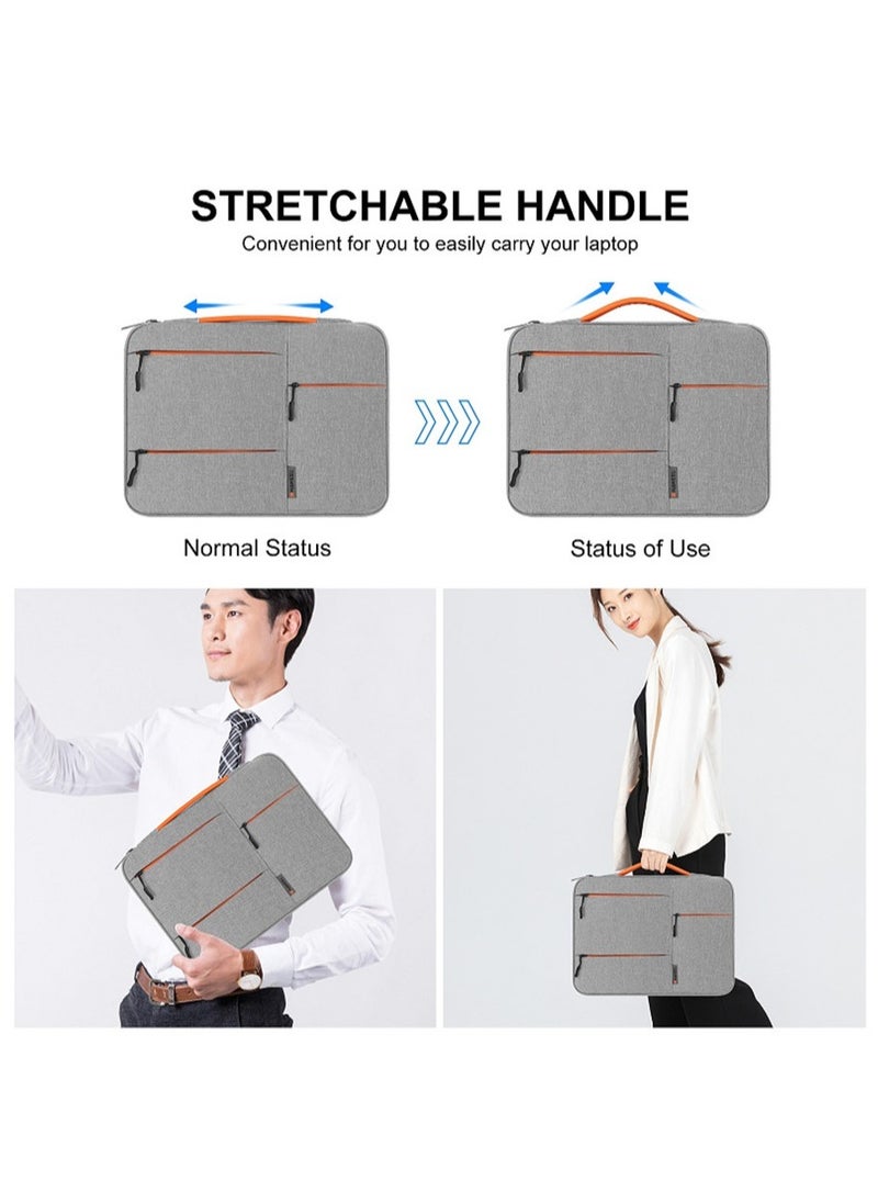HAWEEL 14-Inch Sleeve Case Zipper Laptop Handbag(Grey)  - Image 2