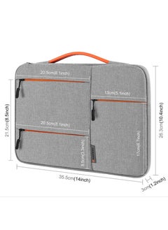 HAWEEL 14-Inch Sleeve Case Zipper Laptop Handbag(Grey)  - Image 4
