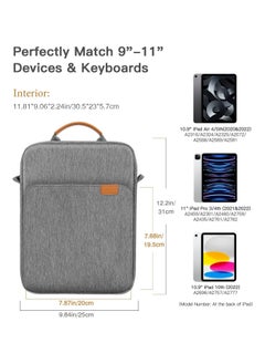 HAWEEL 14-Inch Sleeve Case Zipper Laptop Handbag(Grey)  - Image 3
