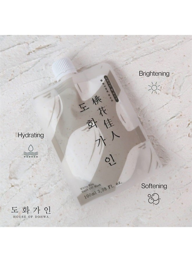 House of Dohwa , Rice Wash Off Facial Mask l Domestically Harvested Ingredients, Brightening & Soothing l Product of Korea - 3.38 fl. Oz - Image 3