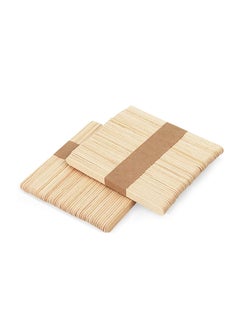 MARKQ Wooden Craft Sticks 6 inches Popsicle Sticks for Ice Cream, Lollipop, Waxing, Resin Stirring, Kids Art Supplies (50 Pieces)  - Image 1