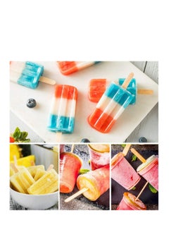 MARKQ Wooden Craft Sticks 6 inches Popsicle Sticks for Ice Cream, Lollipop, Waxing, Resin Stirring, Kids Art Supplies (50 Pieces)  - Image 2
