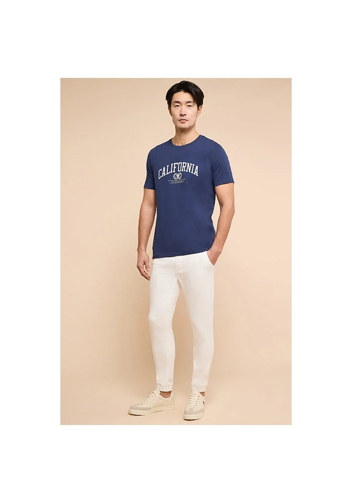 أر أند بي Solid Jogger Jeans with Drawstring Waist