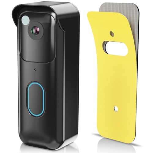 Pyfhy No-Drill Adhesive Doorbell Mount Compatible with Blink Doorbell (2nd Gen), Door Mounting Holder Bracket Accessories, Not Block Motion Sensor Anti-Theft Camera Mount for Home, Apartment, Office, School - Image 1