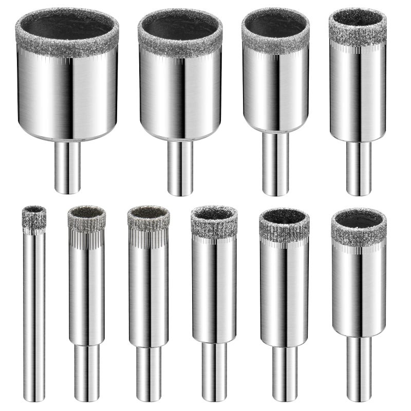 Diamond Drill bits 15 PCS Diamond Hole Saw Drill Bit Set for Tile Pot Glass Drill bits for Ceramic Bottles Porcelain Marble Granite Stone
