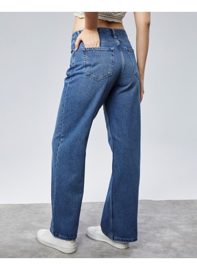 Cedy Denim - Women High Waist Baggy Skater Jeans - Image 1