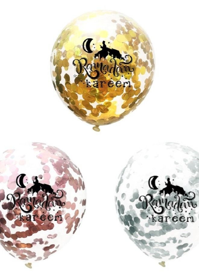 Party Propz Party Propz Ramadan Kareem Balloon Decoration - Set of 6  - Image 1