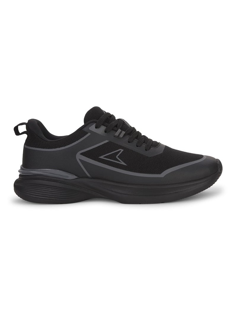 Power P Swift Men's Black Sports Shoes - 7 UK (8396212) - Image 2