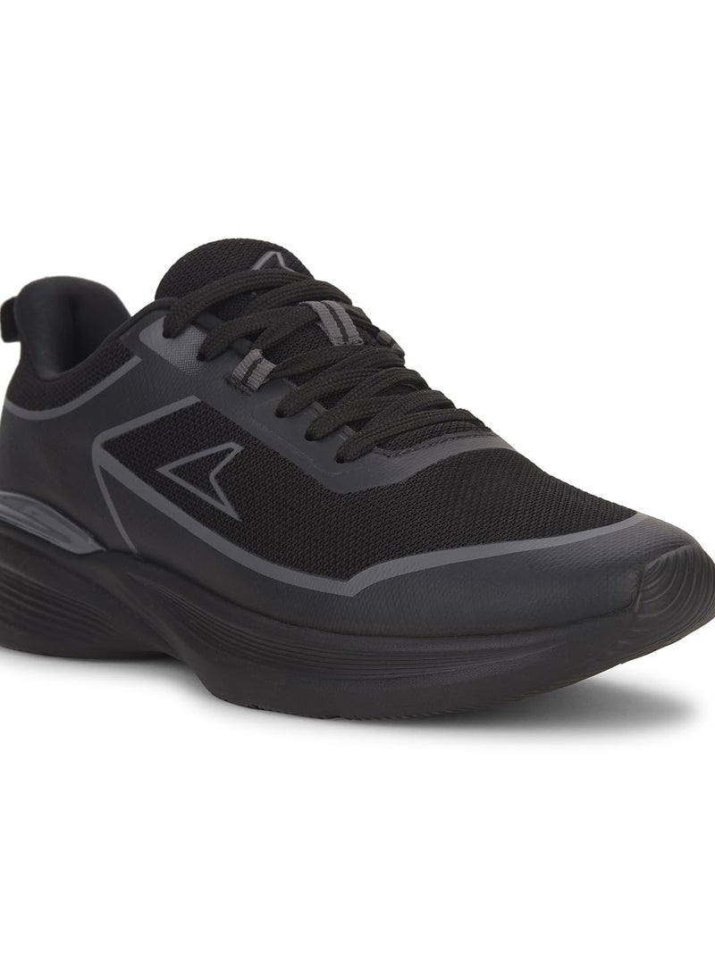Power P Swift Men's Black Sports Shoes - 7 UK (8396212) - Image 5