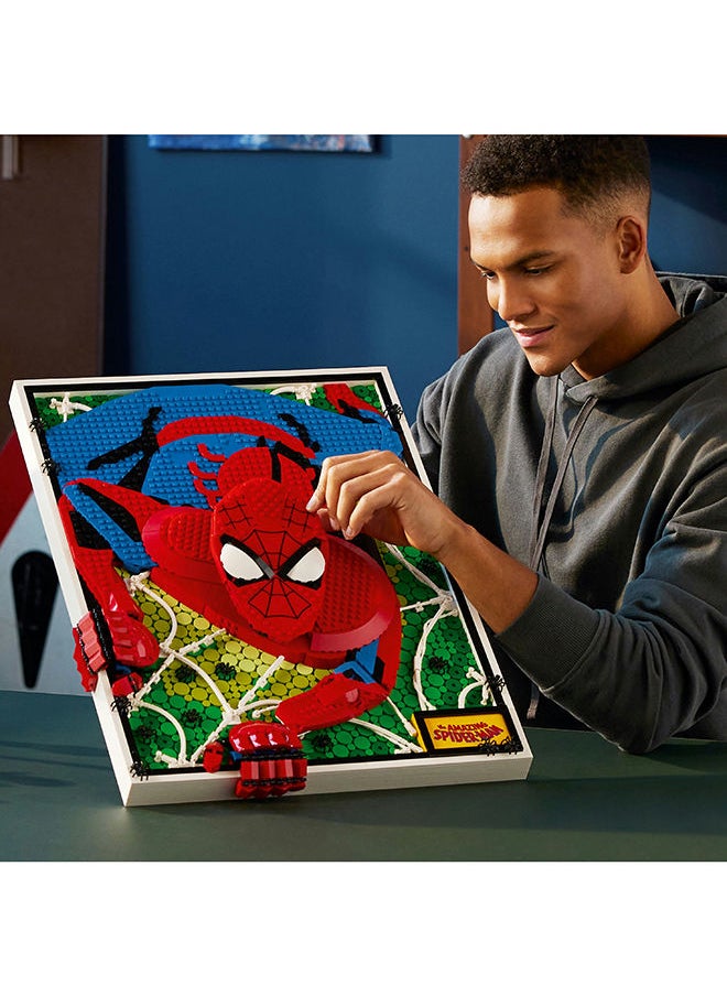LEGO - Art The Amazing Spider-Man 31209 Building Kit; Nostalgic Gift For Spider-Man Fans And Creative Hobby For Adults To Make Super Hero Wall Art (2,099 Pieces) - Image 1