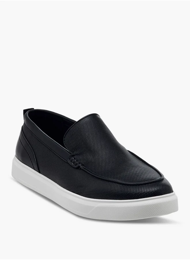 لي كوبر Men's Textured Slip-On Loafers