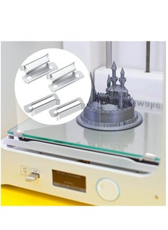 Y&D 16 Pieces Bed Clips Clamp Compatible with Ender 3 Pro, V2, 3S, 5 CR-20 PRO, CR-10S Pro and Other Creality 3D Printer, Stainless Steel Silver( Only Clips)  - Image 2