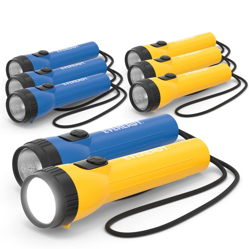Eveready LED Flashlight 8Pack Bright Reliable Flashlights for General Purpose Great for Camping Car Emergency Storm Power Outage Handheld Flashlight Batteries Included