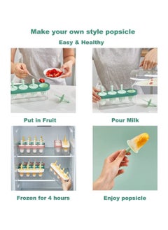 Excefore Ice Cream Mold, Homemade Popsicle Mold for Kids, Small Resusable Silicone BPA-Free Ice Cream Maker DIY Teething Mini Popsicle for Toddlers and Babby  - Image 2