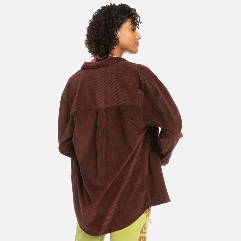 Roxy Let It Go Corduroy Long Sleeve Shirt - Women