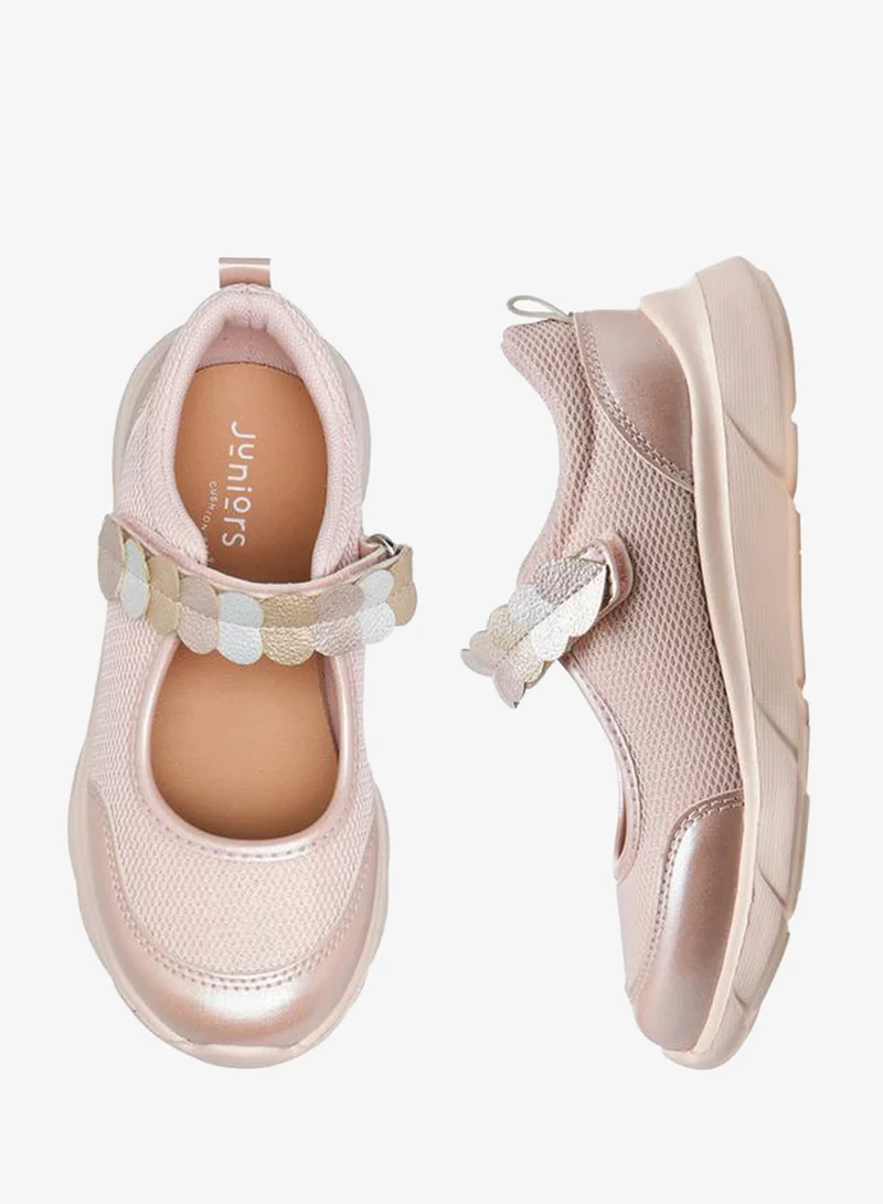 جونيورز Girls Hook & Loop Mary Jane Shoes