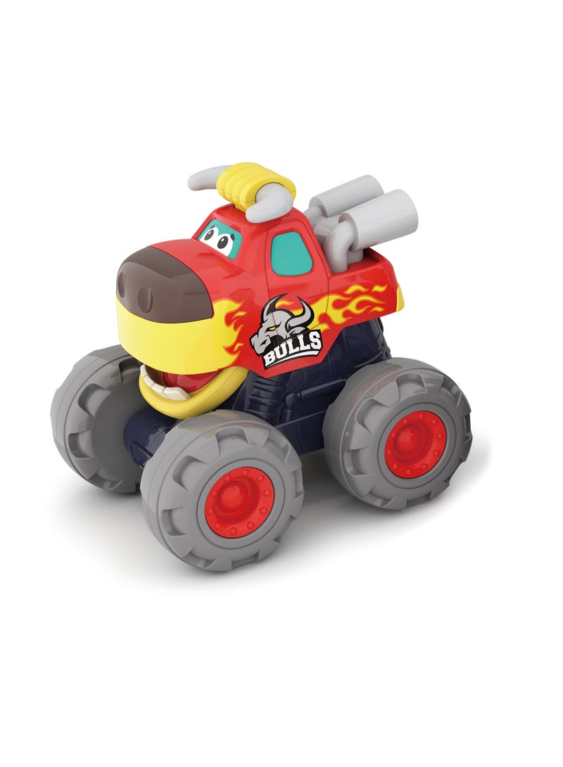 Hola Bull Monster Truck for Toddlers 12+ Months | Friction Powered Push & Go Toy Car | Durable Animal Vehicle for Kids | No Batteries Needed - Image 2