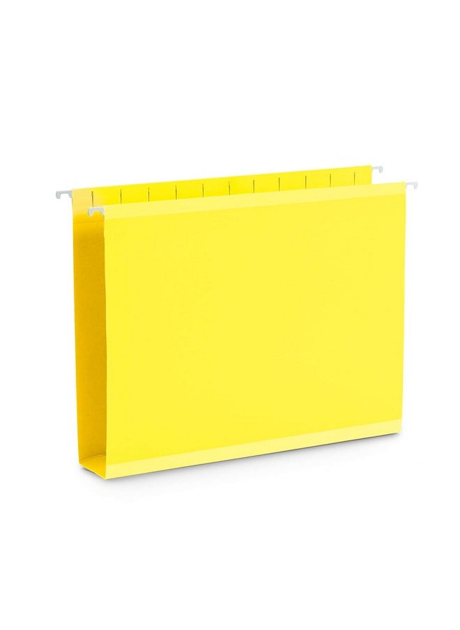 Blue Summit Supplies Blue Summit Supplies Extra Capacity Hanging File Folders Letter Size, 25 Reinforced Folders, Heavy Duty 2 Inch Expansion, Designed for Bulky Files, Filing Cabinets, Medical Charts, Assorted Colors  - Image 4