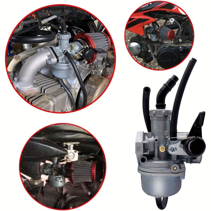 فلتر هواء أحمر مجموعة من 2 لمكربن PZ22 110cc 125cc للدراجات النارية الصغيرة ومركبات ATV - Image 4