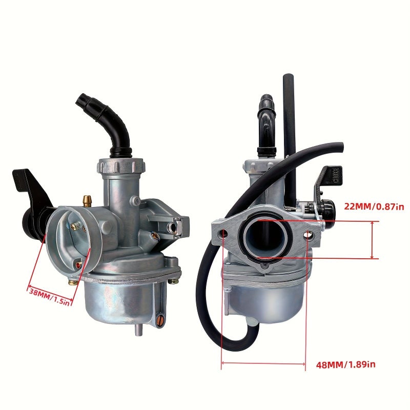 فلتر هواء أحمر مجموعة من 2 لمكربن PZ22 110cc 125cc للدراجات النارية الصغيرة ومركبات ATV - Image 2
