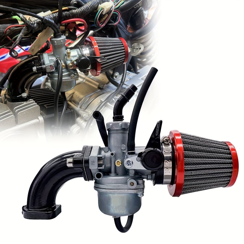 فلتر هواء أحمر مجموعة من 2 لمكربن PZ22 110cc 125cc للدراجات النارية الصغيرة ومركبات ATV - Image 1