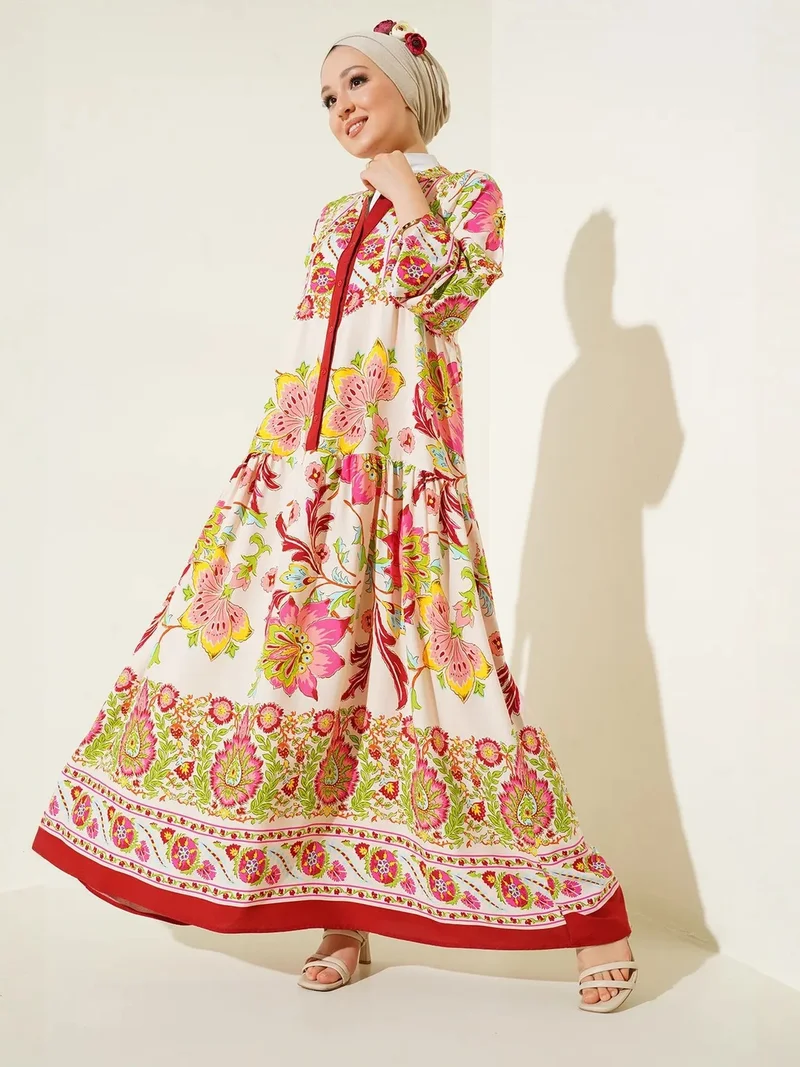 بيغ دارت BDART Printed V-Neck Maxi Dress