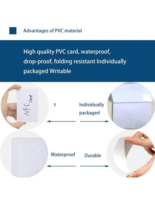 NFC Cards NFC Tags NFC Business Card NFC 215 Cards NFC Ntag215 Cards Blank NFC Cards 504 Bytes Programmable NFC Tags iPhone Compatible with NFC Enabled Mobile Phones & Devices