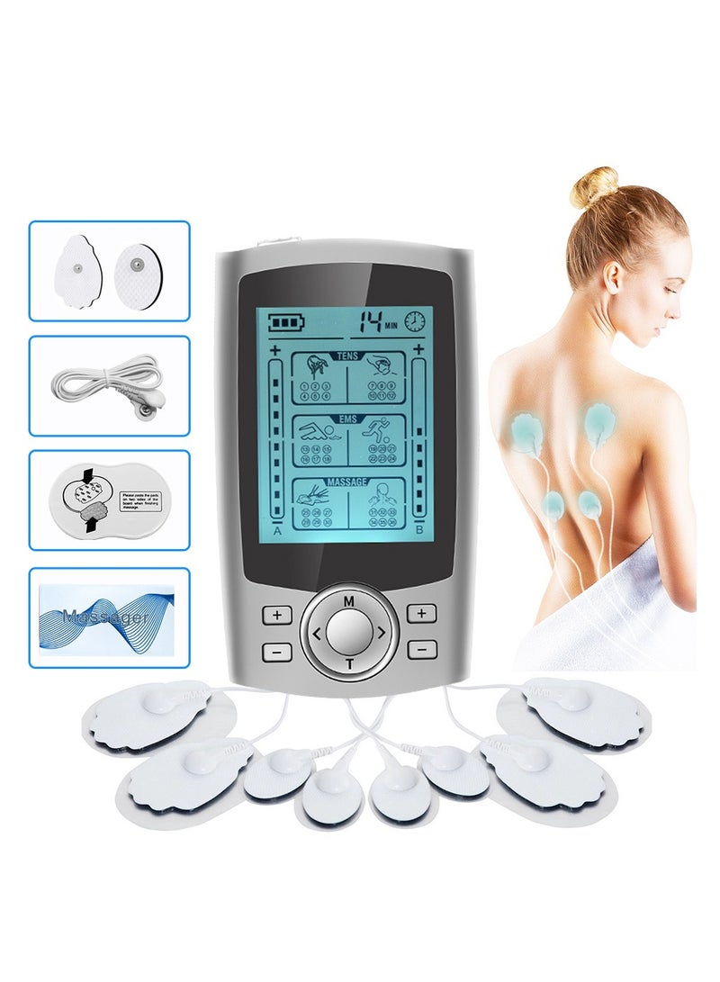 MHD Dual Channel 36 Modes Digital Electric Shock Therapy Pulse Massager TENS Unit Muscle Stimulator Machine for Back, Neck, Sciatica, Nerve Pain Relief  - Image 2