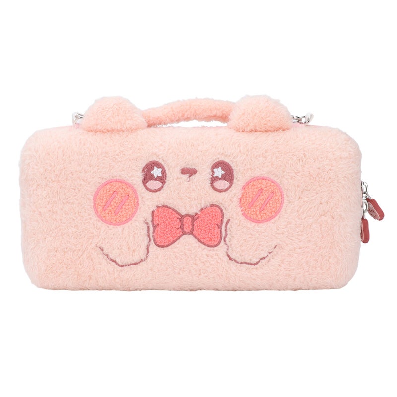 Game Console Carrying Bag 10 Card Slots Cute Design Portable Game Console Bag - Velvet And Hard EVA Interior Protective Game Console Bag for Indoor Storage Outdoor Activities Casual Gamers - Image 5