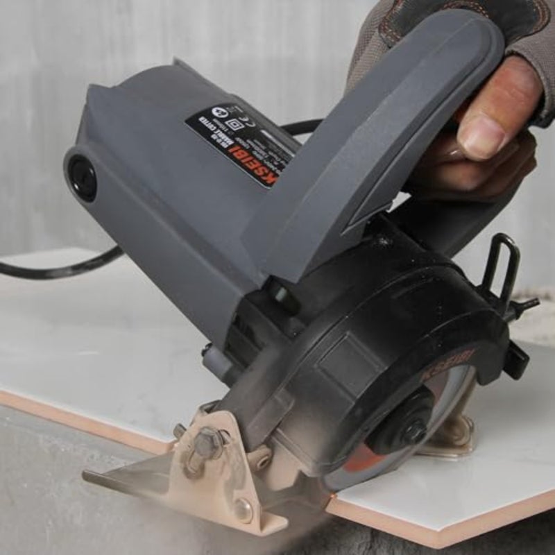 711800 Marble Cutter, 1250W Motor Circular Saw Cutter with 13800 Rpm, Wrench 2x and Carbon Brush, Electric Concrete Saw for Cutting Marble, Stone and Brick, Professional Tile Cutting Machine. - Image 4